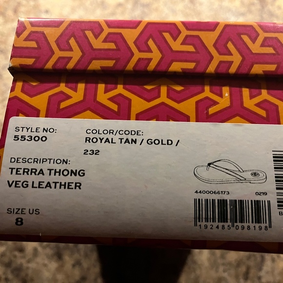 NWT Tory Burch Vegan Tera Flip Flops, Size 8 - Picture 4 of 8
